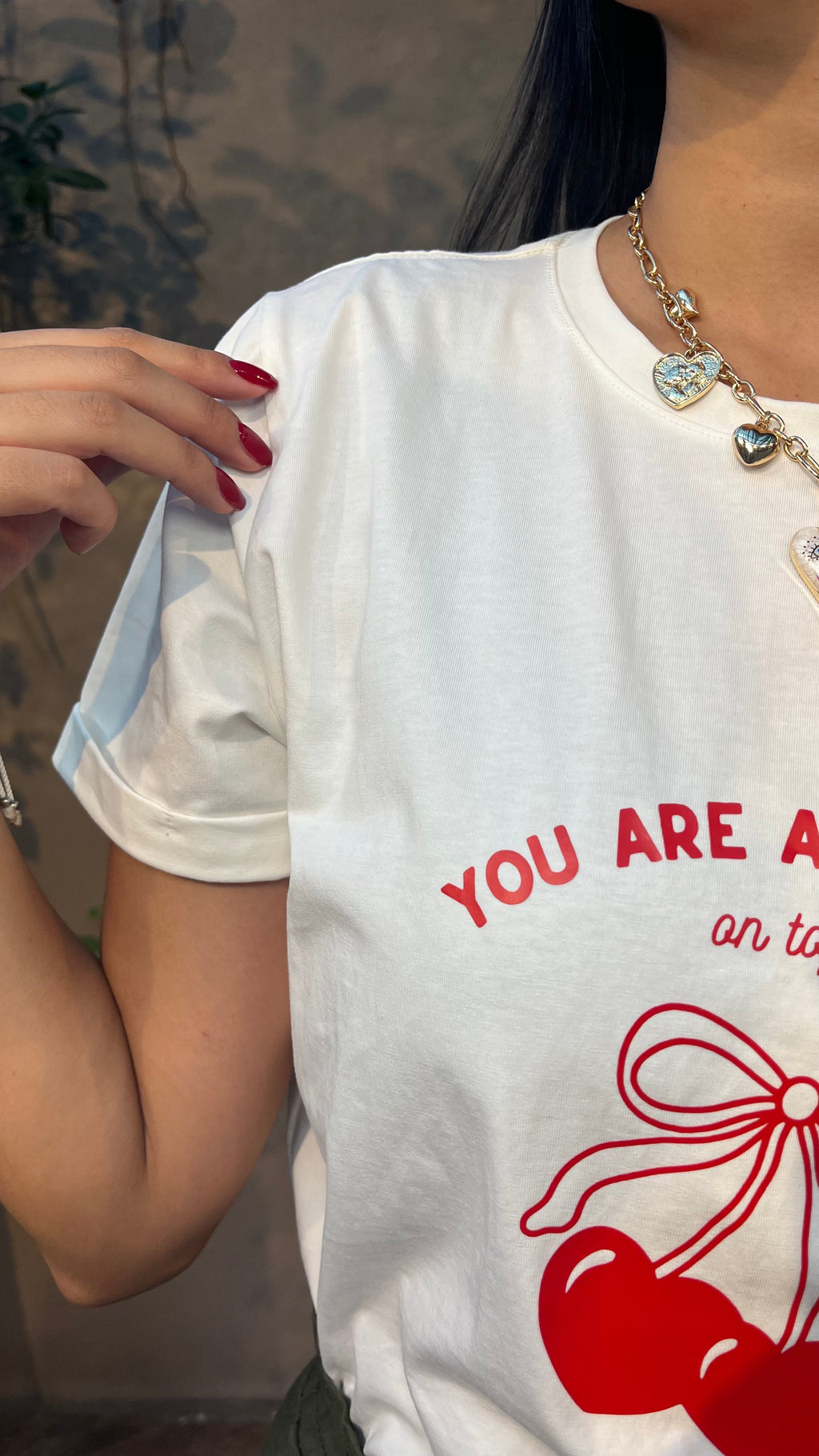 Camiseta Cherry Bow