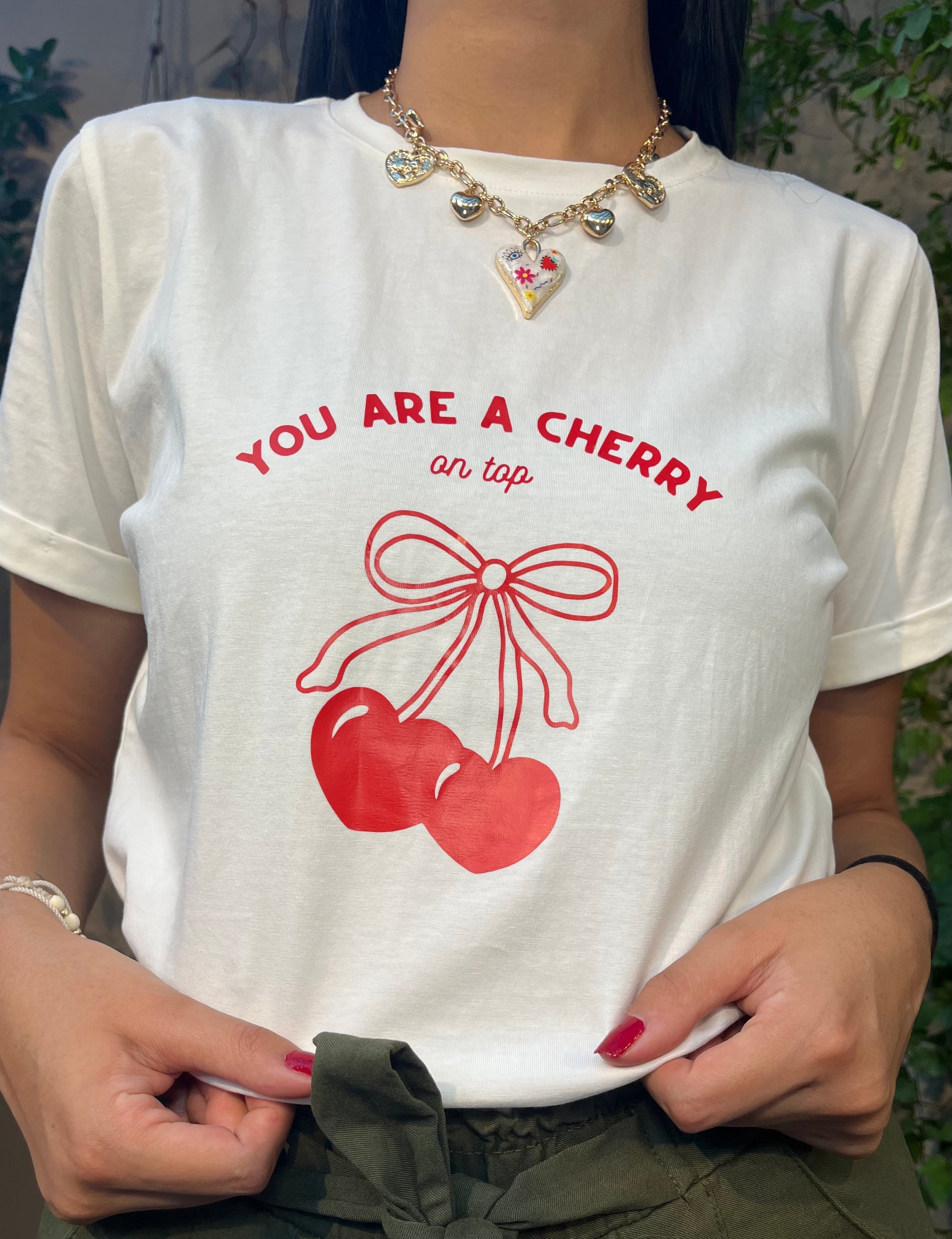 Camiseta Cherry Bow