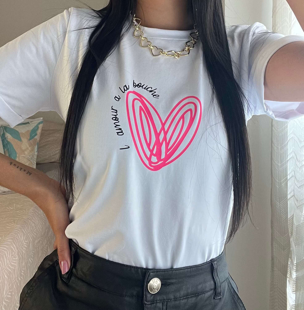 Camiseta Pink Amour