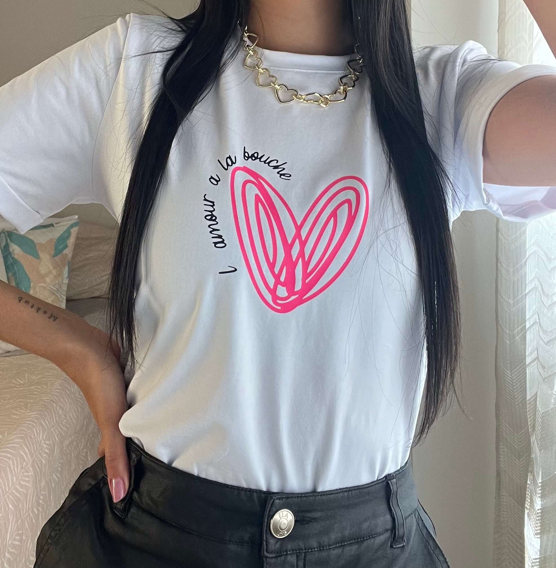 Camiseta Pink Amour
