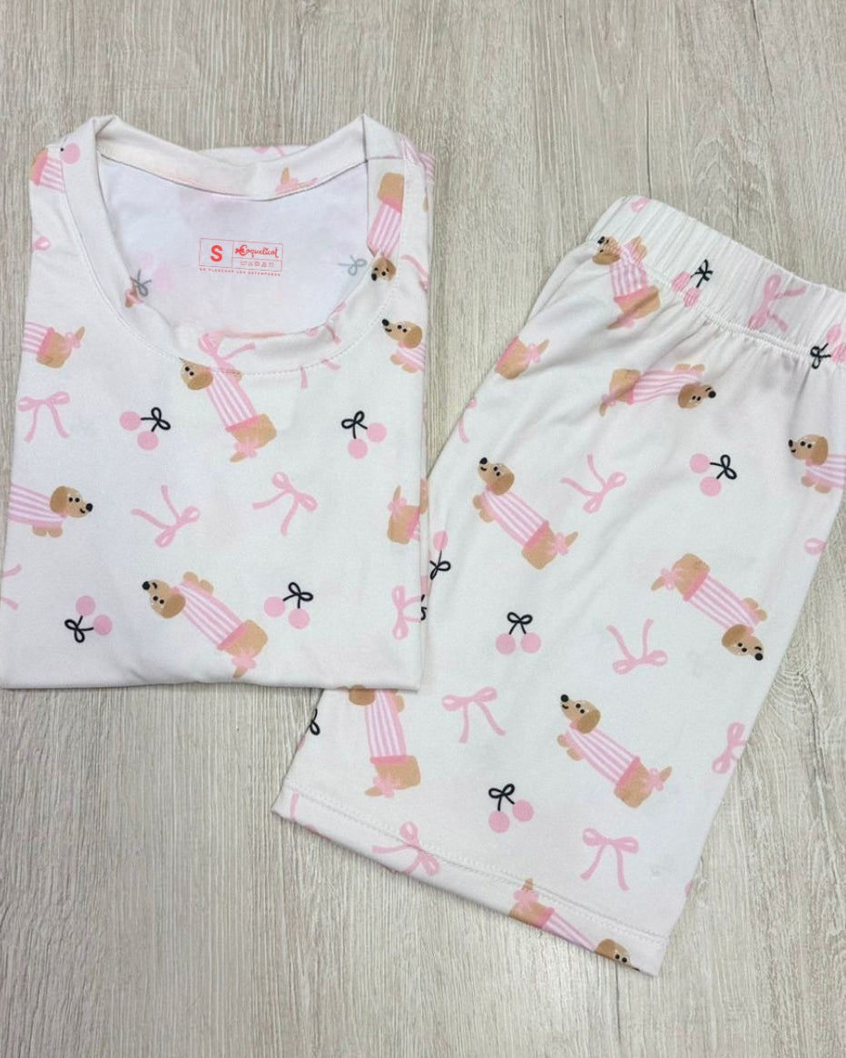 Pijama Cherry Puppy Dreams