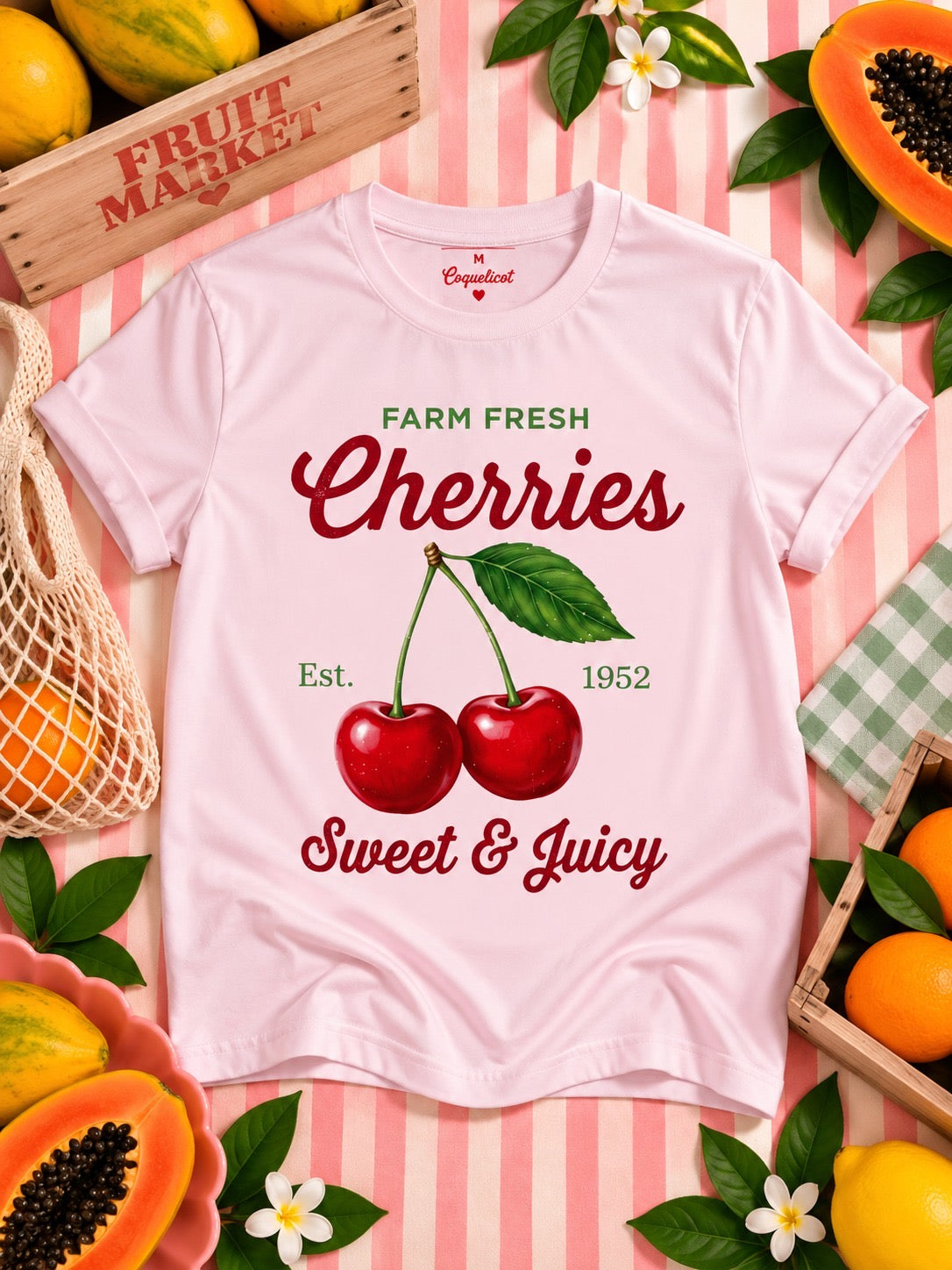 Camiseta Cherry Sweet & Juicy