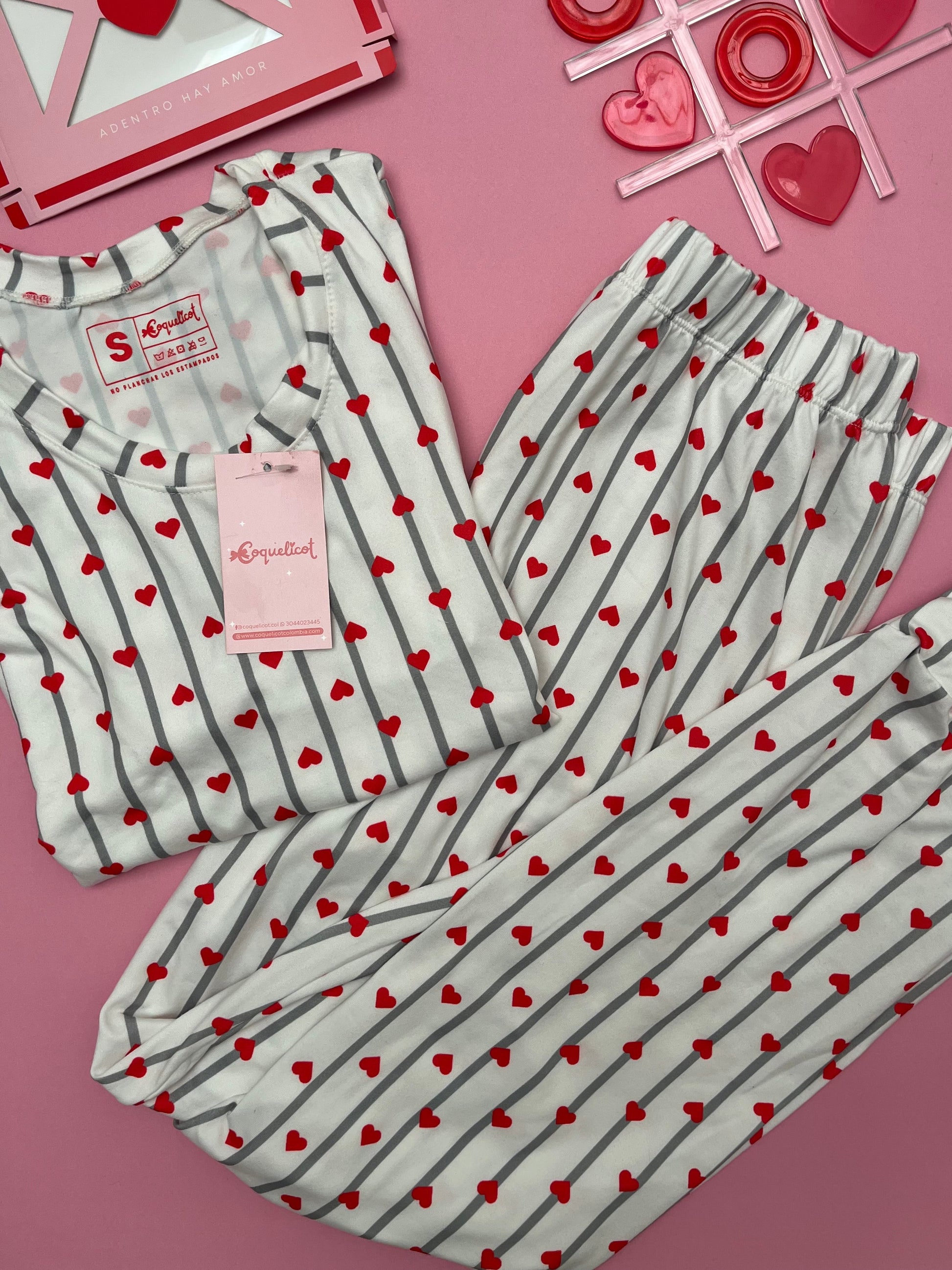 Pijama Red Love Dreams