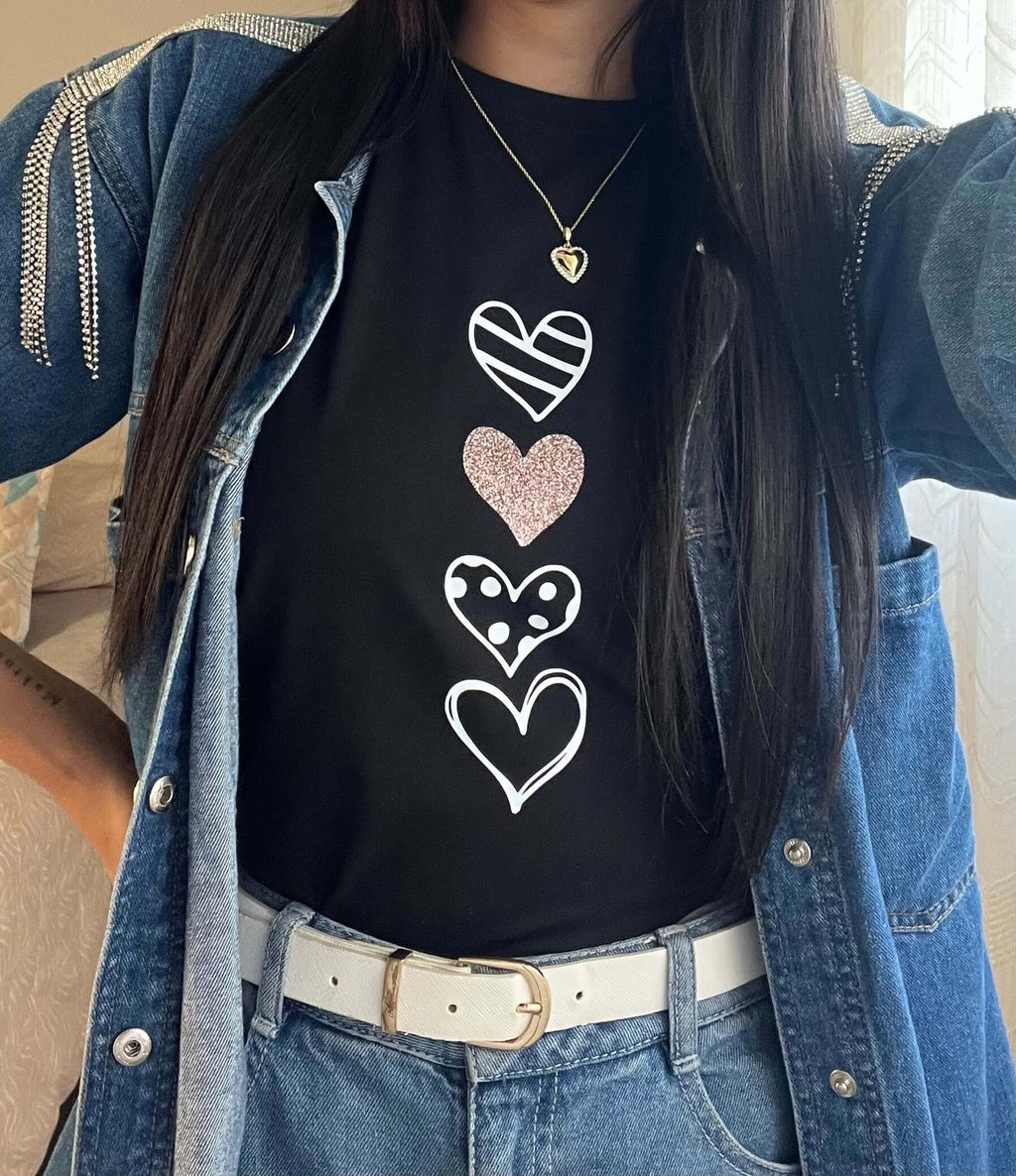 Camiseta Midnight Hearts