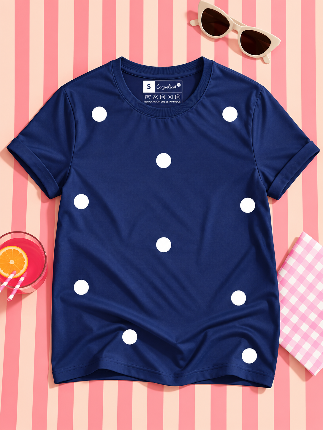 Camiseta Sweet Dots Azul Noche