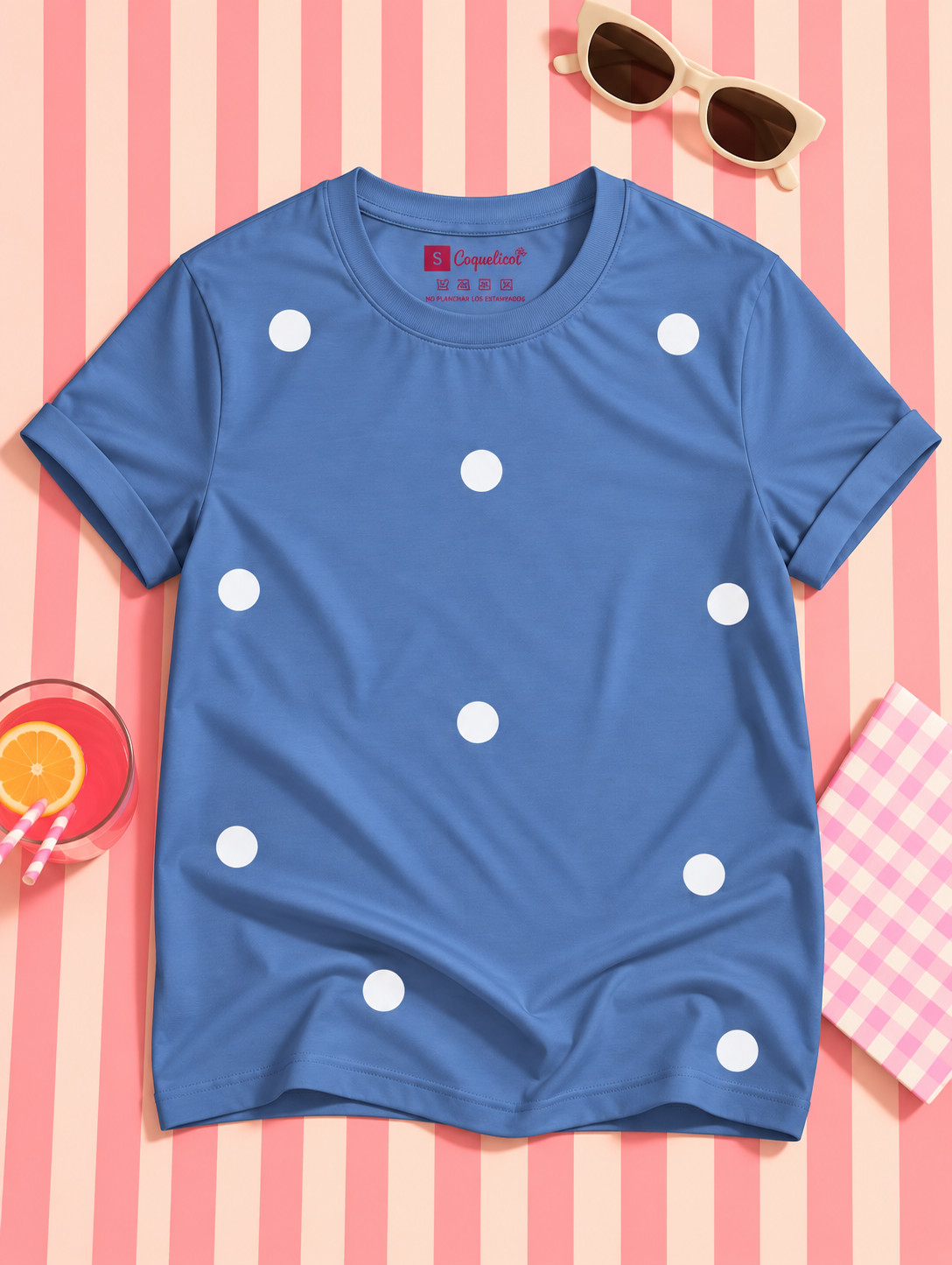 Camiseta Sweet Dots Azul