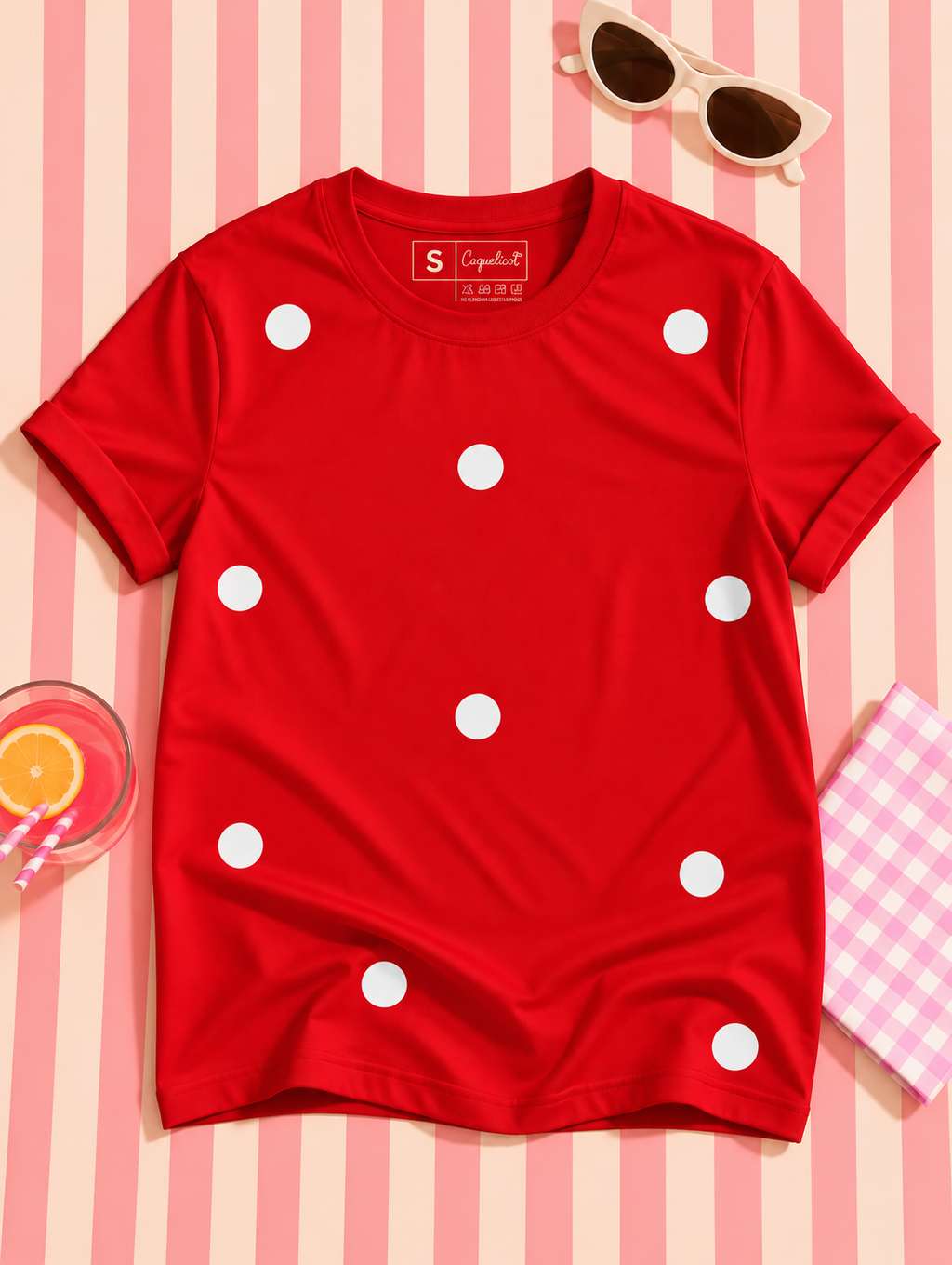 Camiseta Sweet Dots Roja