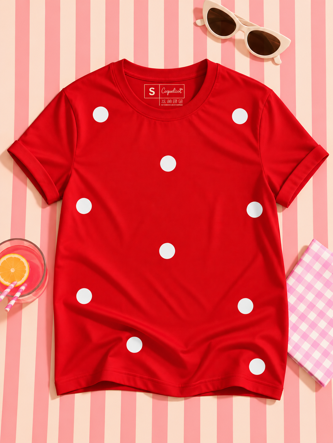 Camiseta Sweet Dots Roja