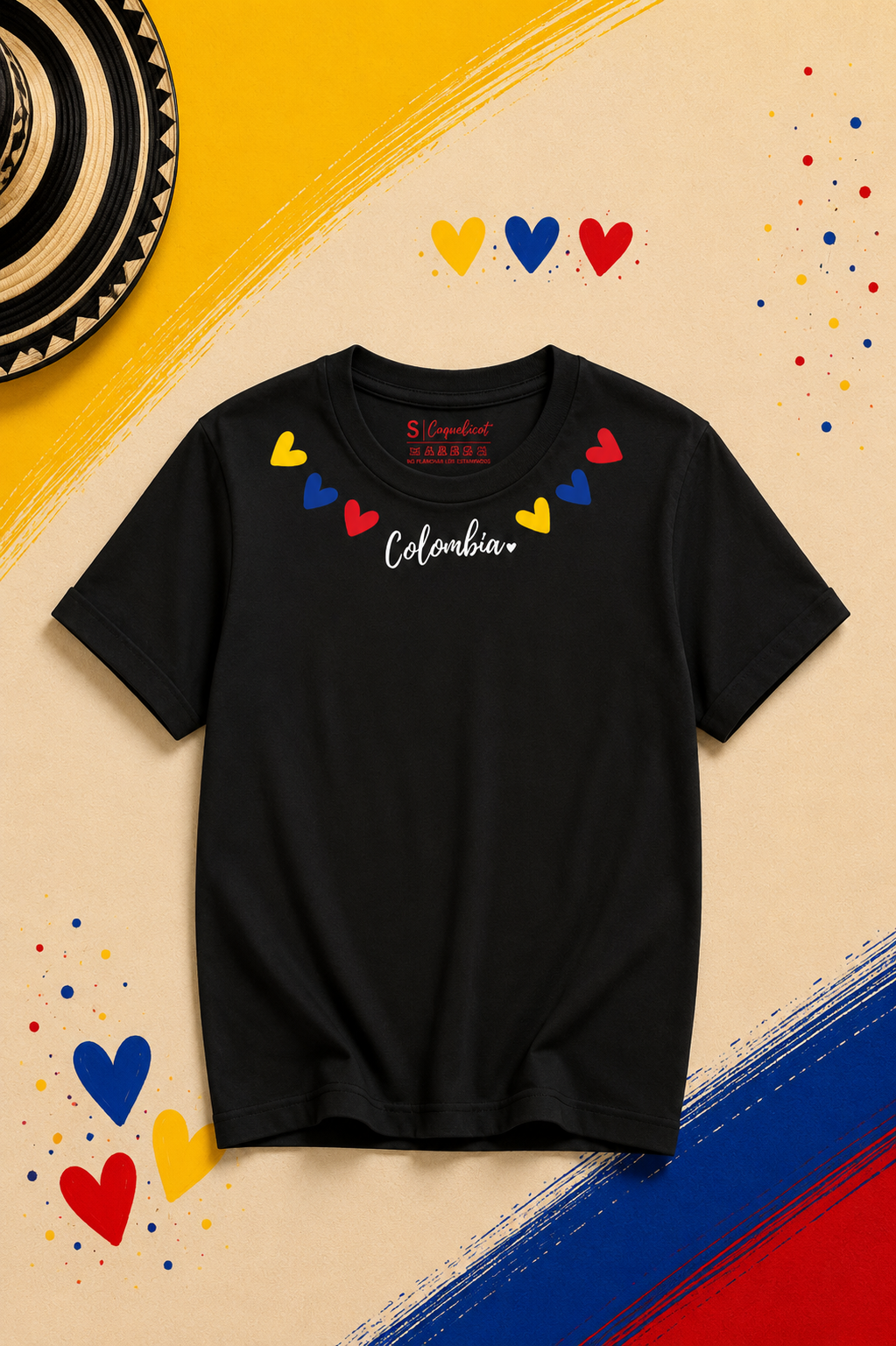 Camiseta Midnight Tricolor Love Col