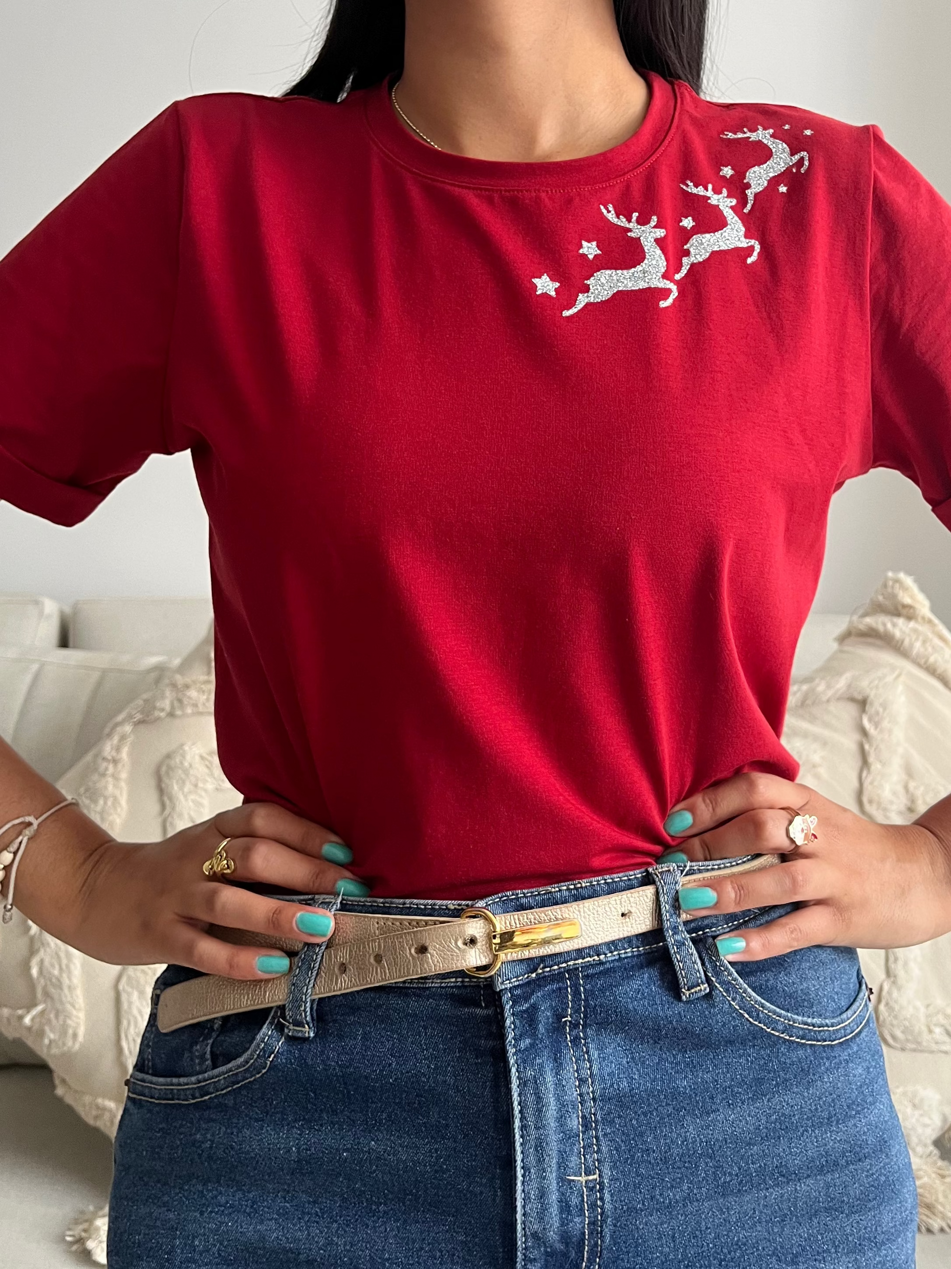 Camiseta Christmas Reindeer