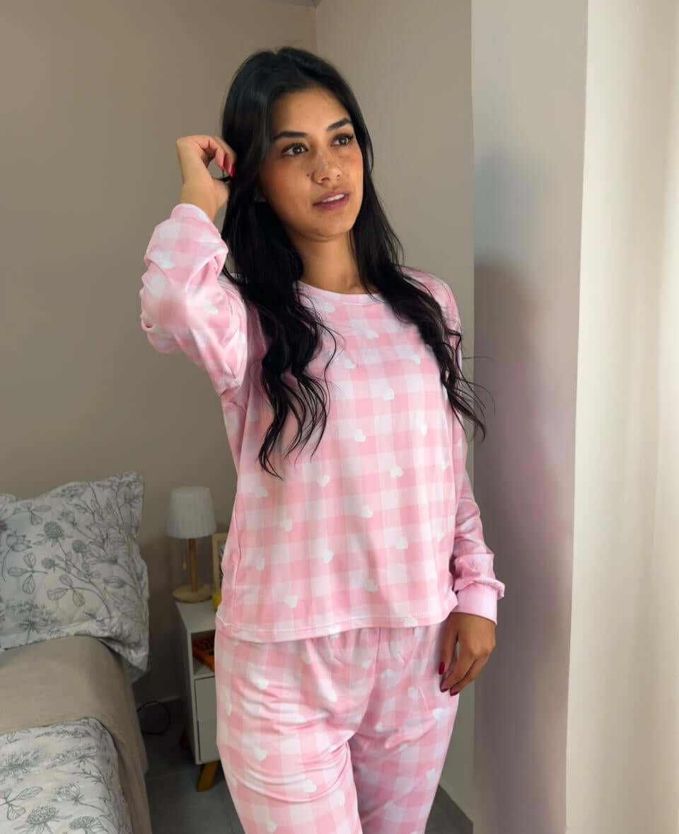 Pijama Pink Hearts Dreams