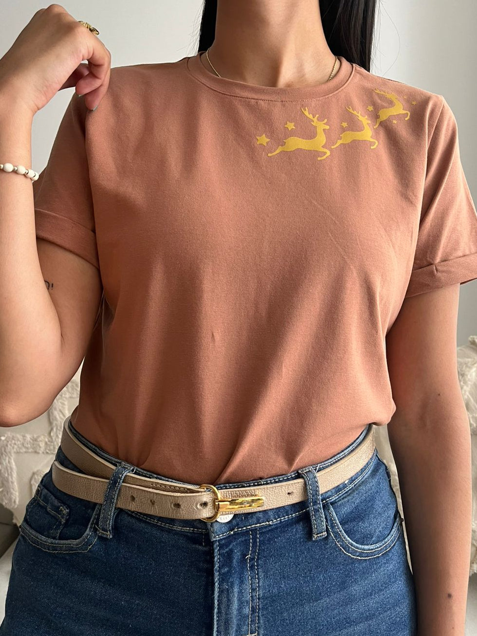 Camiseta Christmas Reindeer