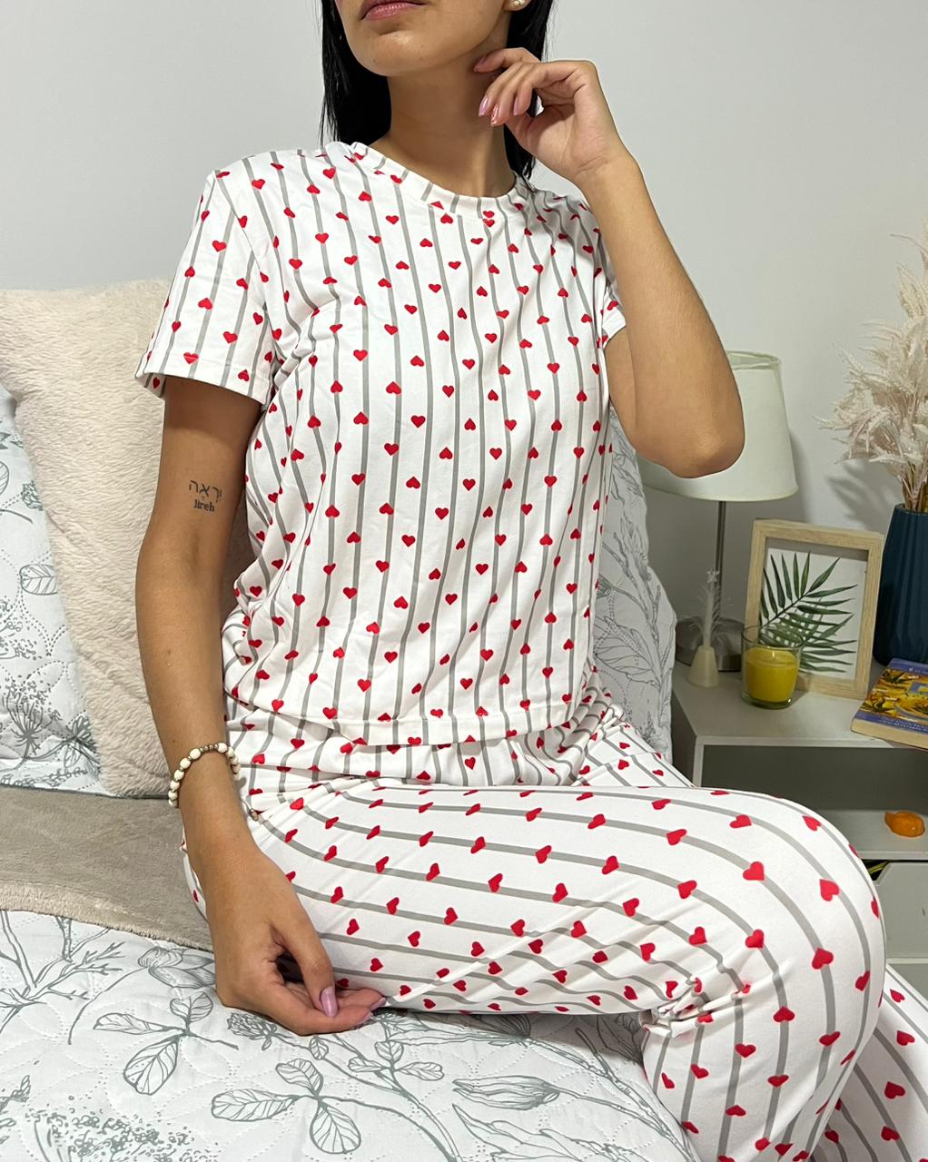 Pijama Red Love Dreams