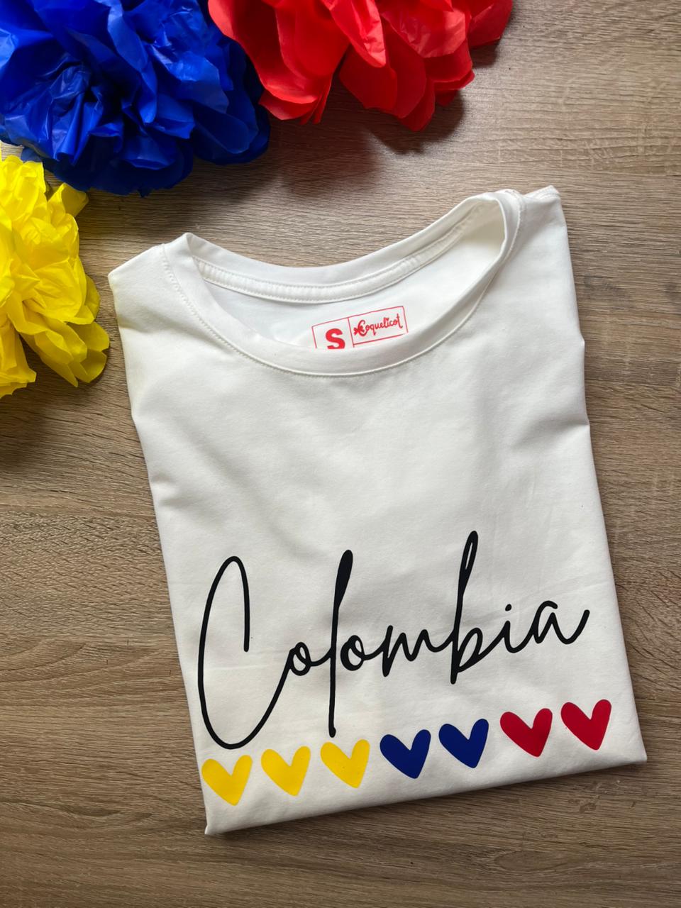 Camiseta Tricolor Hearts Col