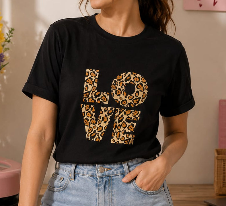 Camiseta Leopard Love