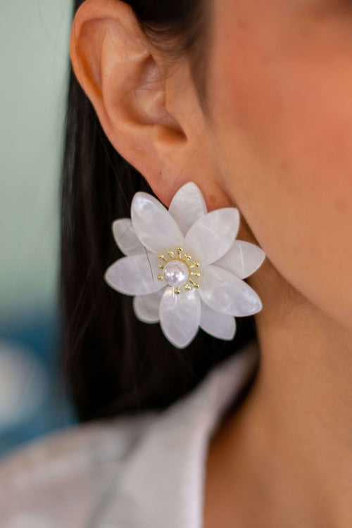 Aretes Flower Love - Coquelicot