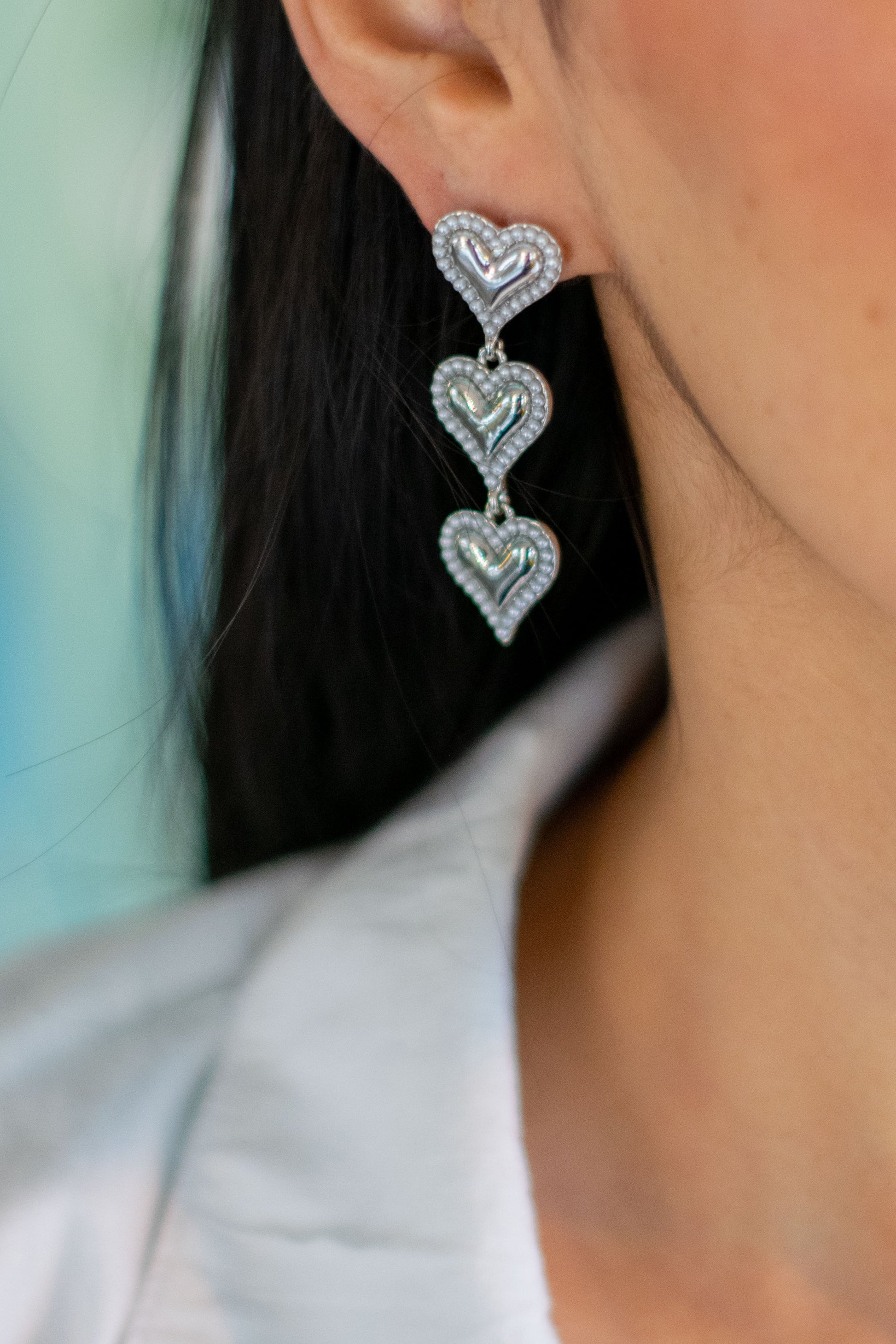 Aretes Love Bloom - Coquelicot