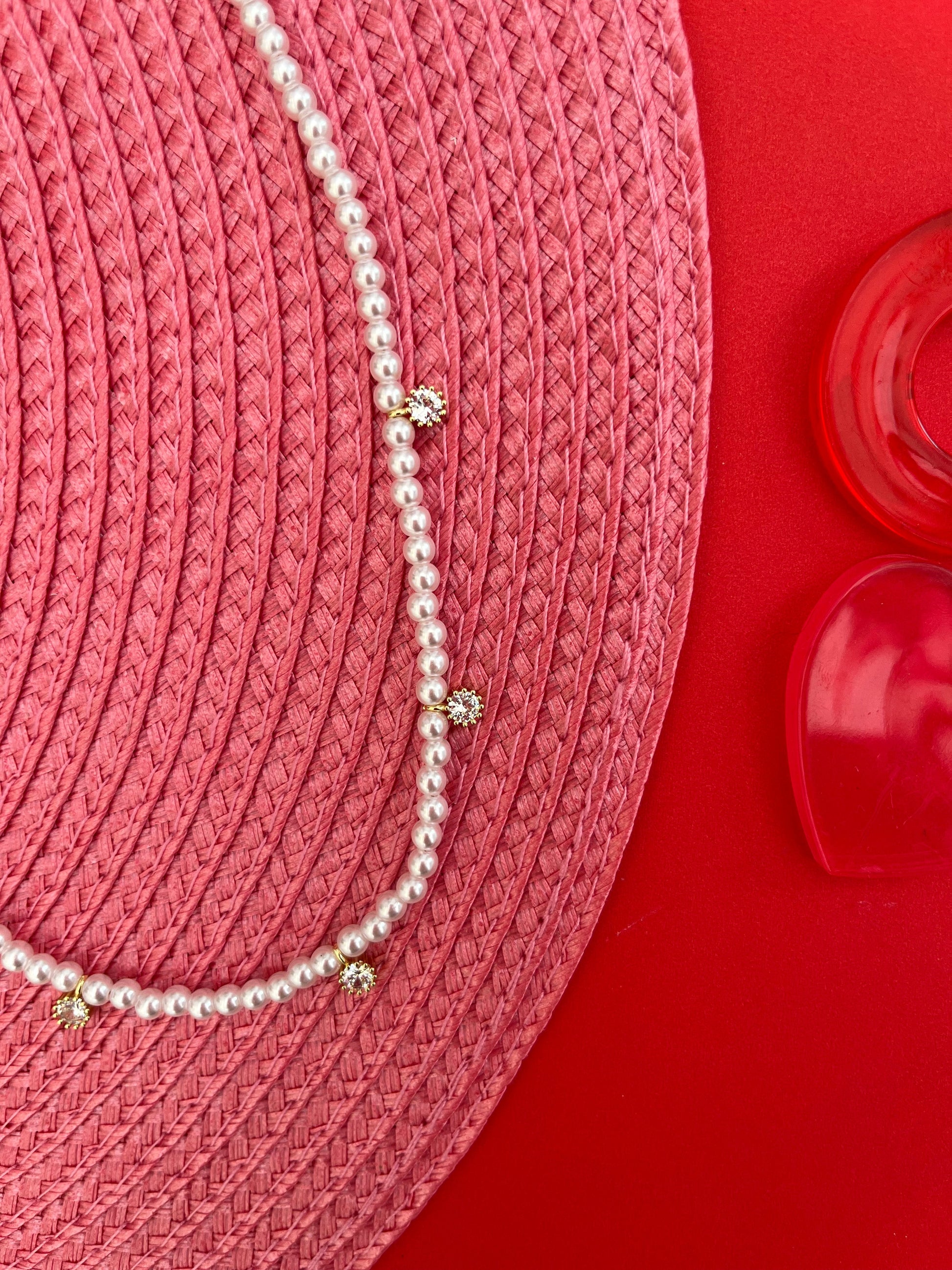 Cadena Pearl Glow - Coquelicot