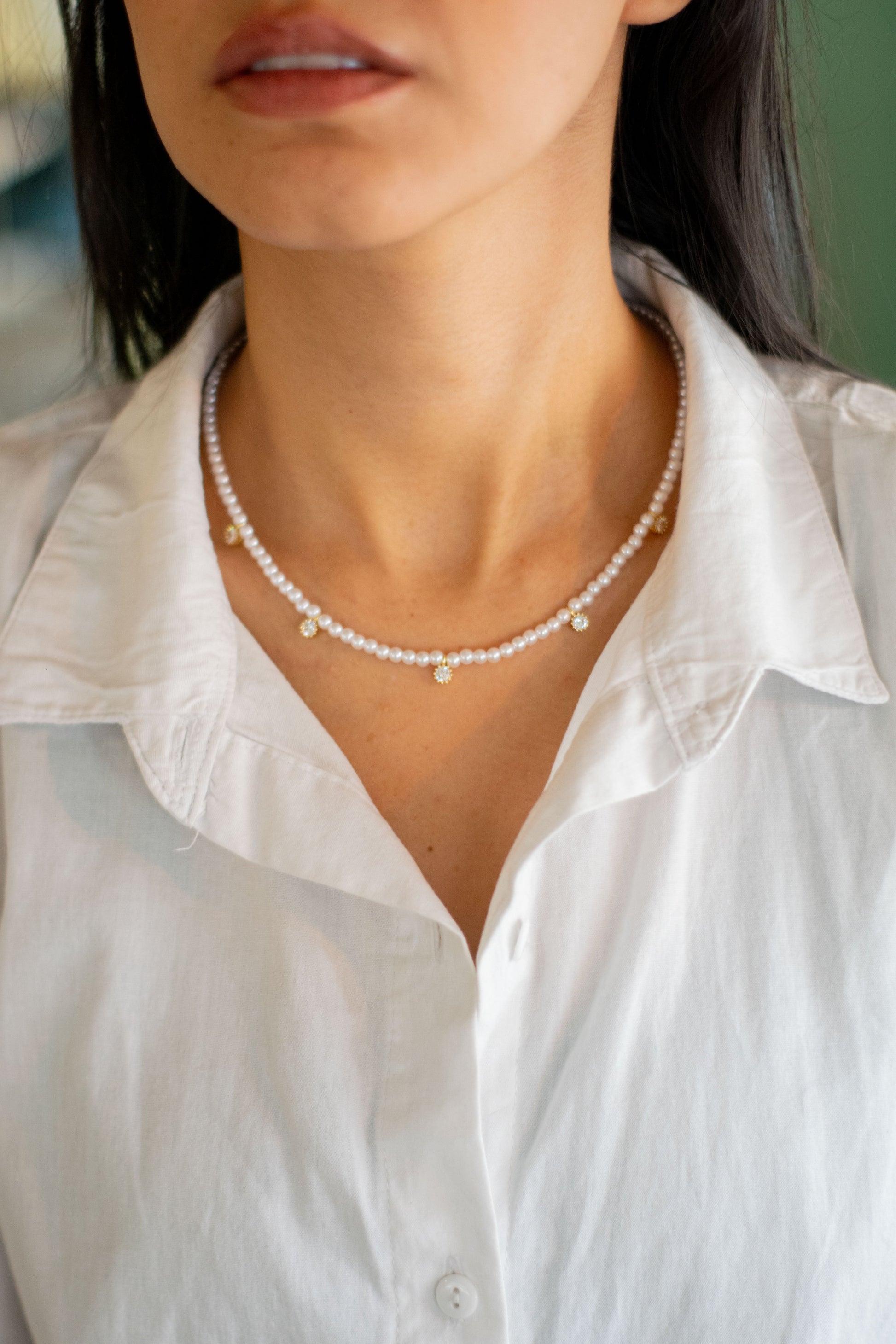 Cadena Pearl Glow - Coquelicot