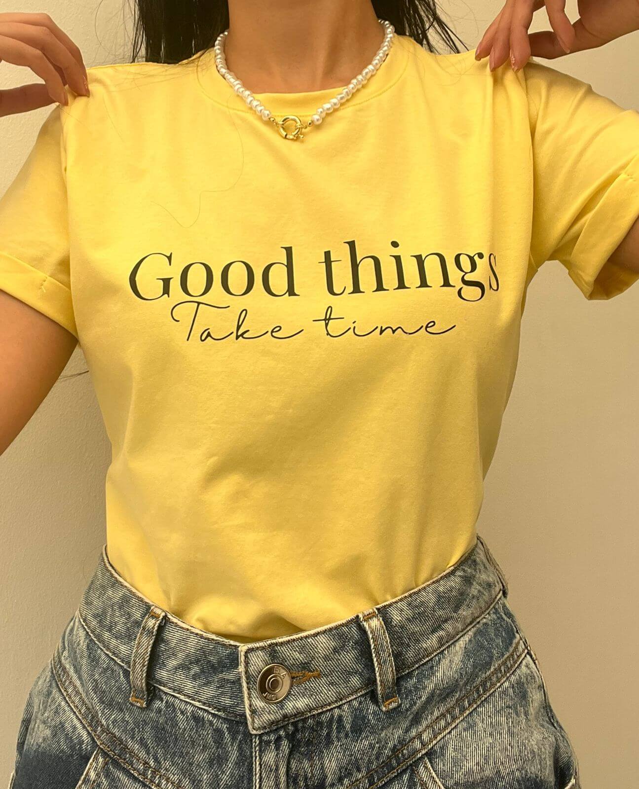 Camiseta Good Things - Coquelicot