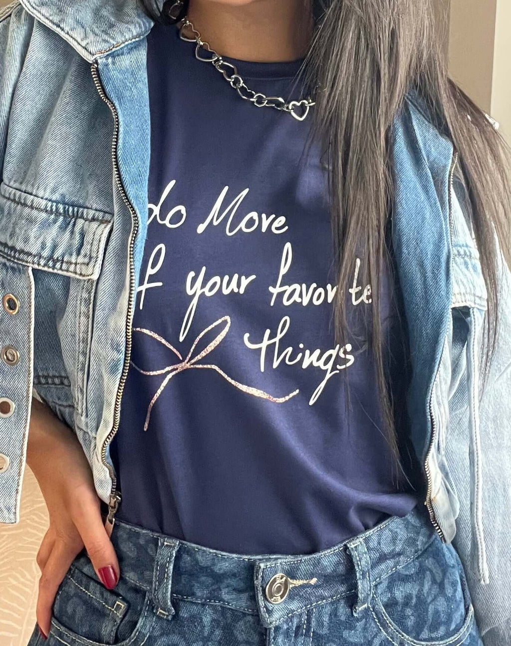 Camiseta Love Your Favorite - Coquelicot