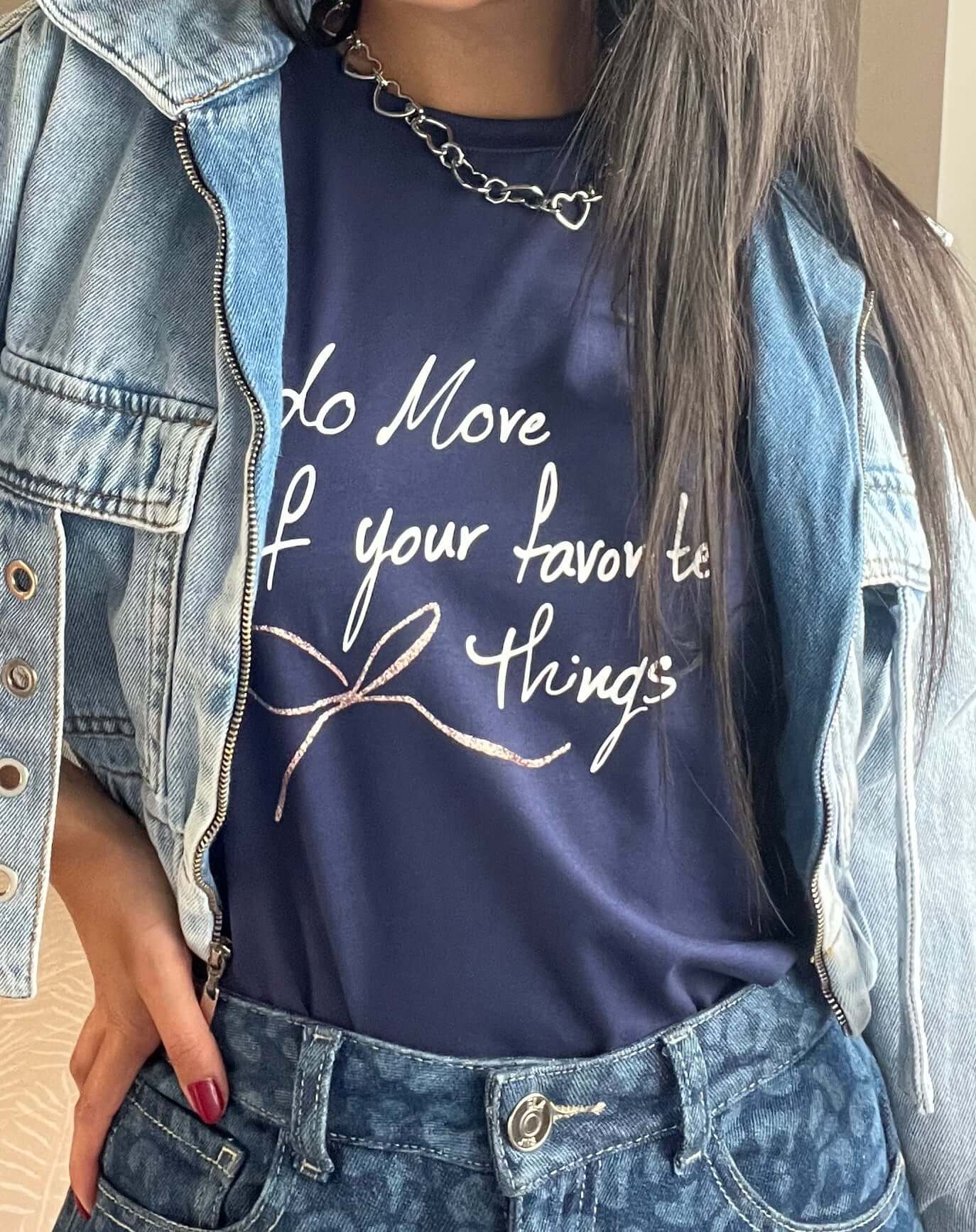 Camiseta Love Your Favorite - Coquelicot