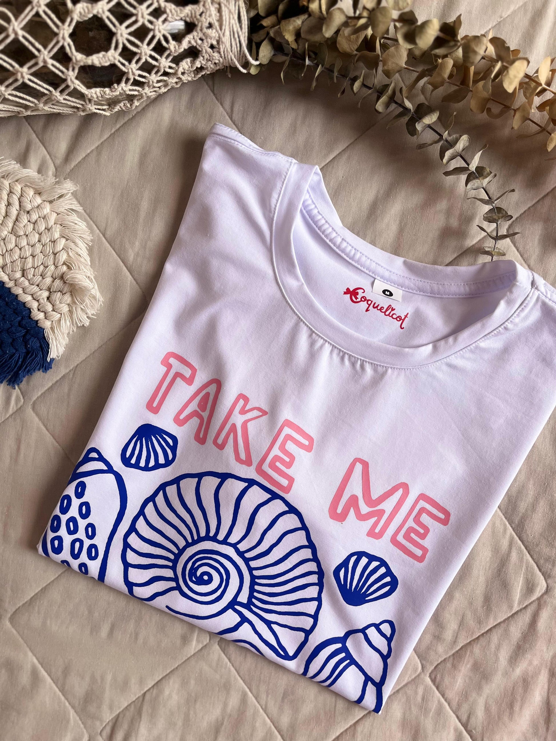 Camiseta Take Me - Coquelicot