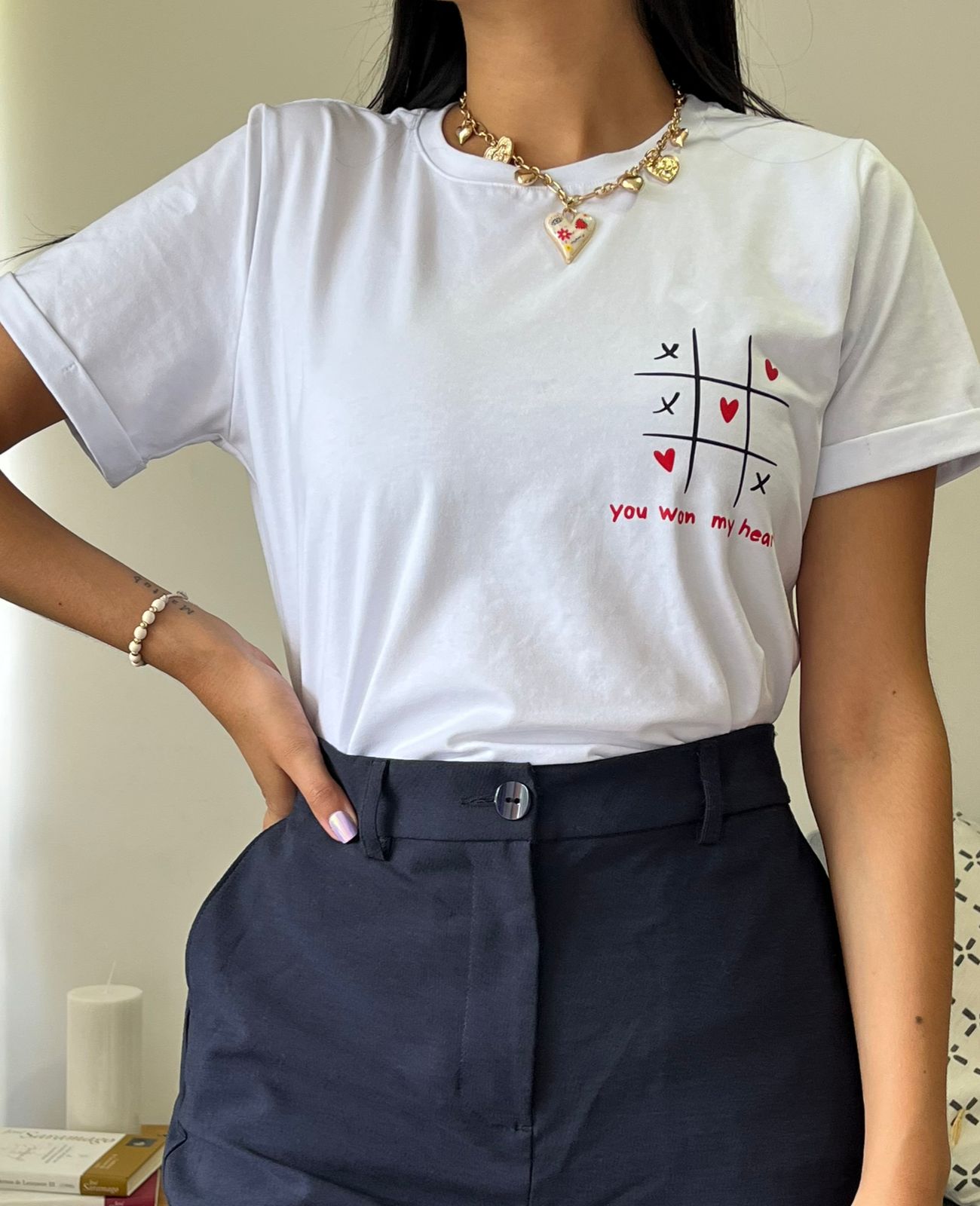 Camiseta Triqui - Coquelicot