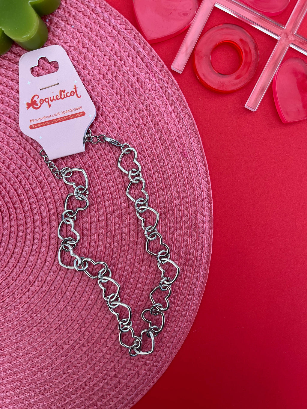 Collar Honey Love - Coquelicot