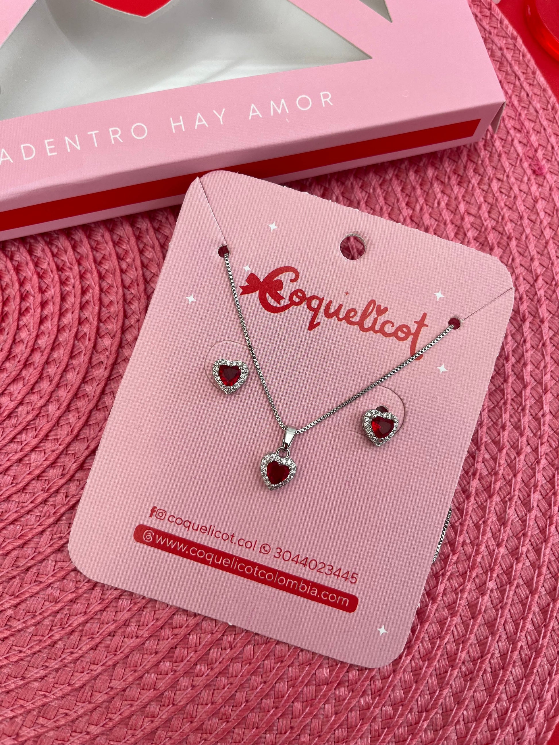 Combo Set Amore + Caja regalo - Coquelicot