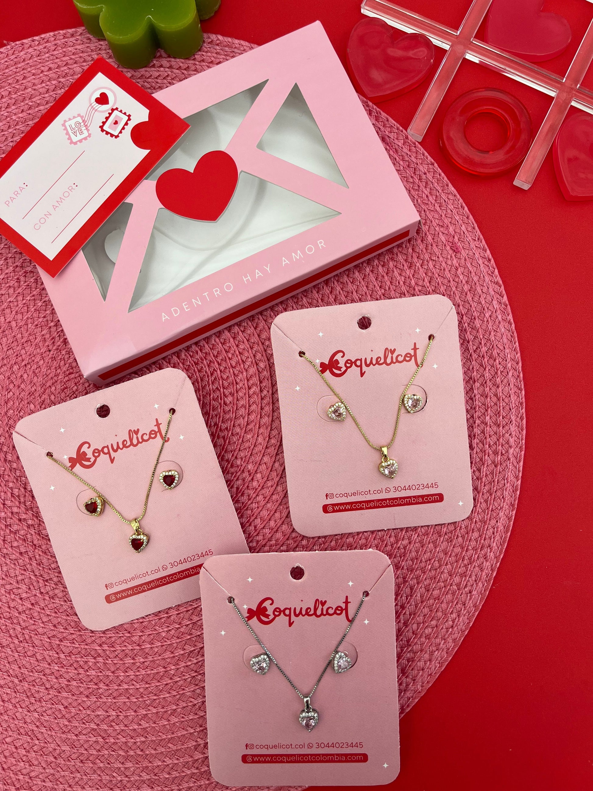 Combo Set Amore + Caja regalo - Coquelicot