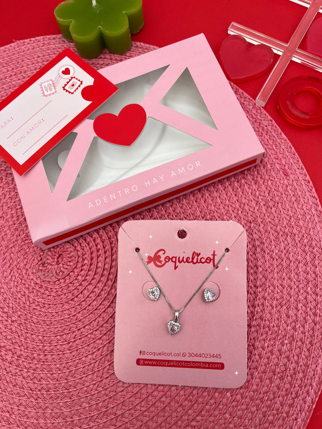 Combo Set Amore + Caja regalo - Coquelicot