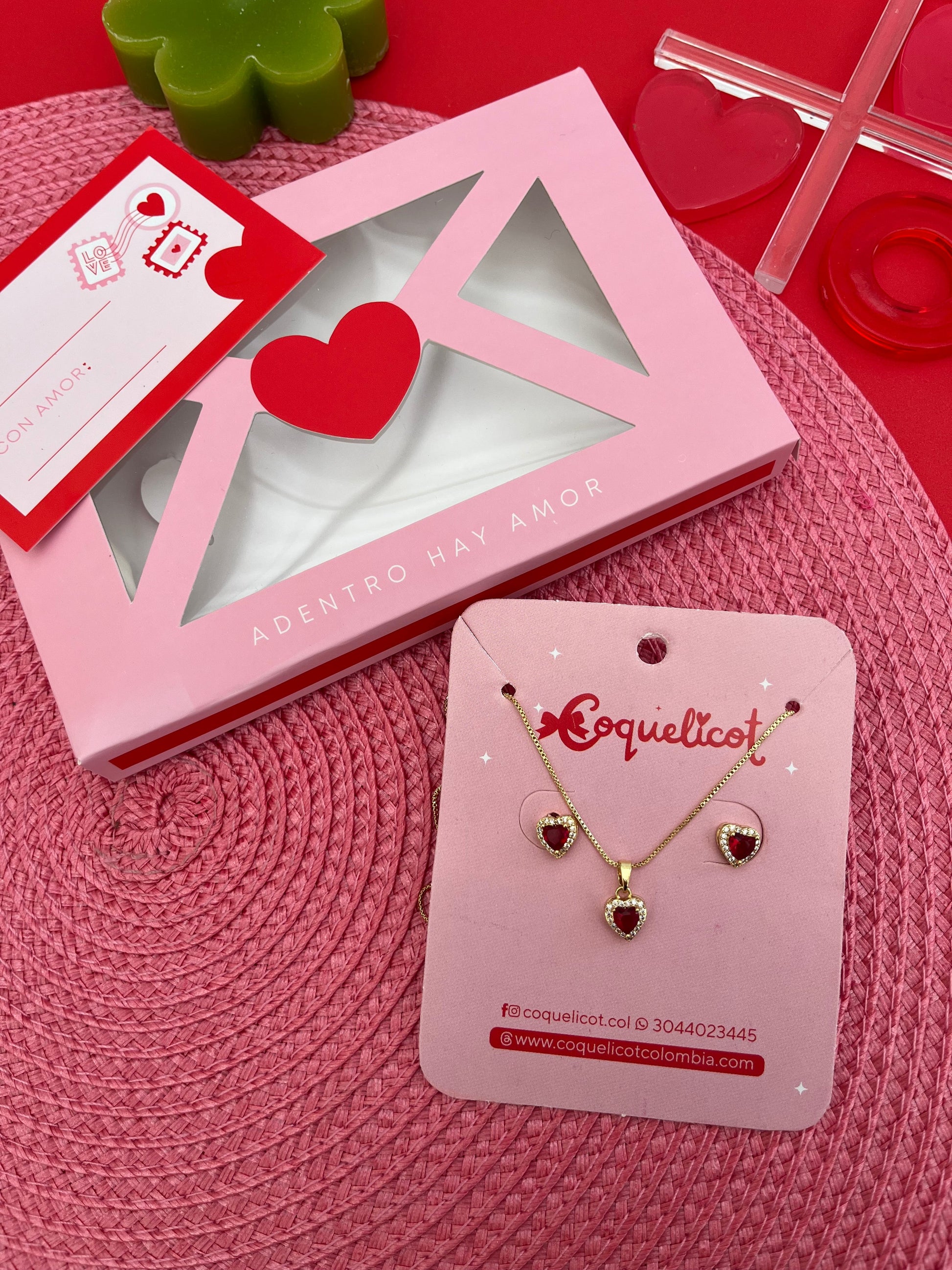 Combo Set Amore + Caja regalo - Coquelicot