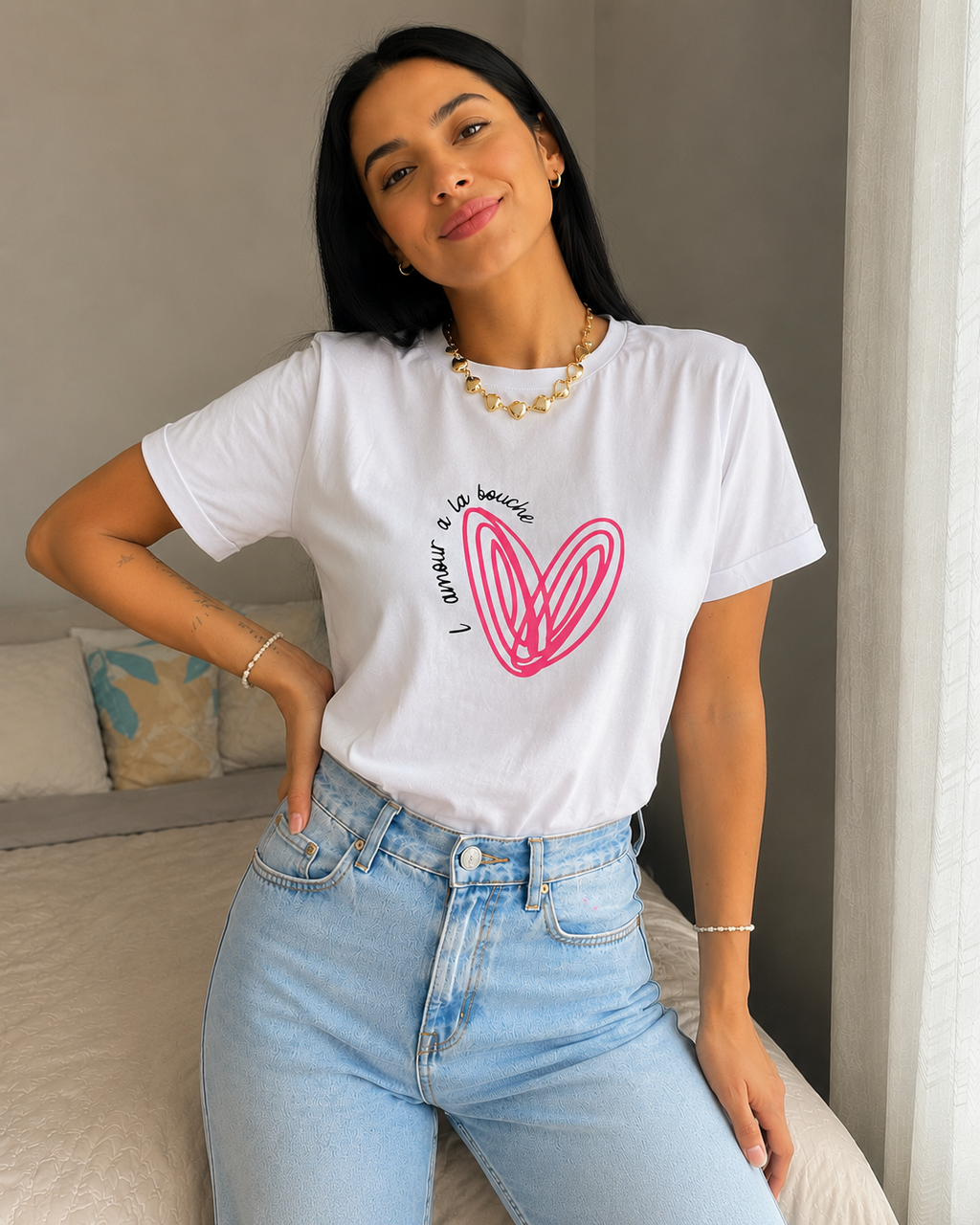 Camiseta Pink Amour
