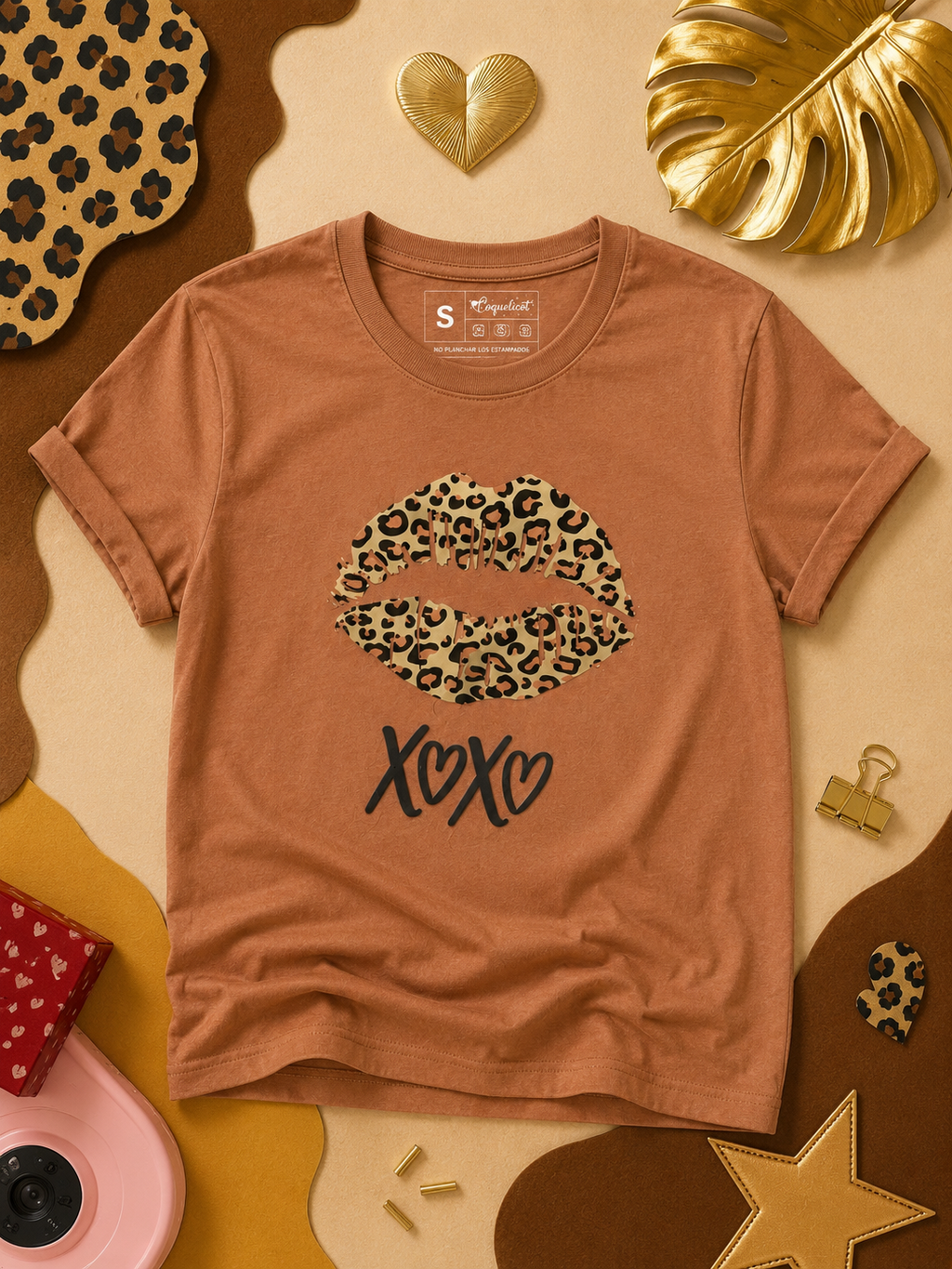 Camiseta Leopard Kiss