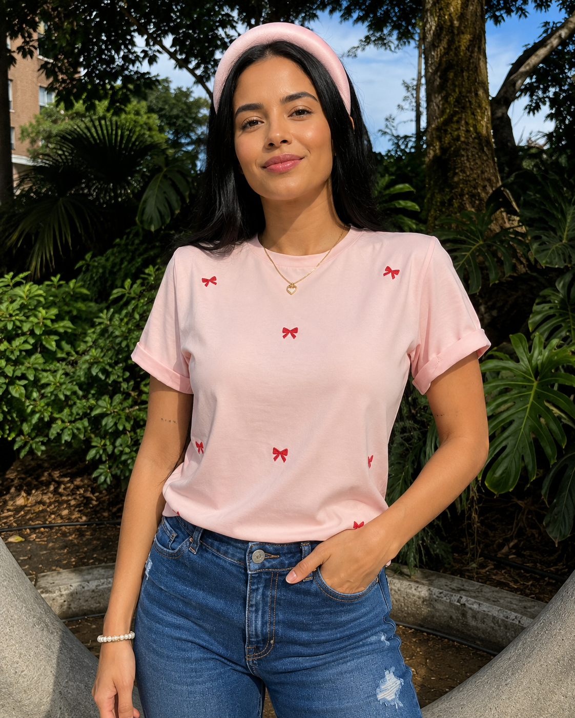 Camiseta Cherry Bow