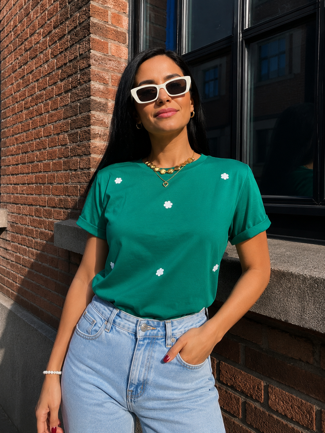 Camiseta Daisy Matcha