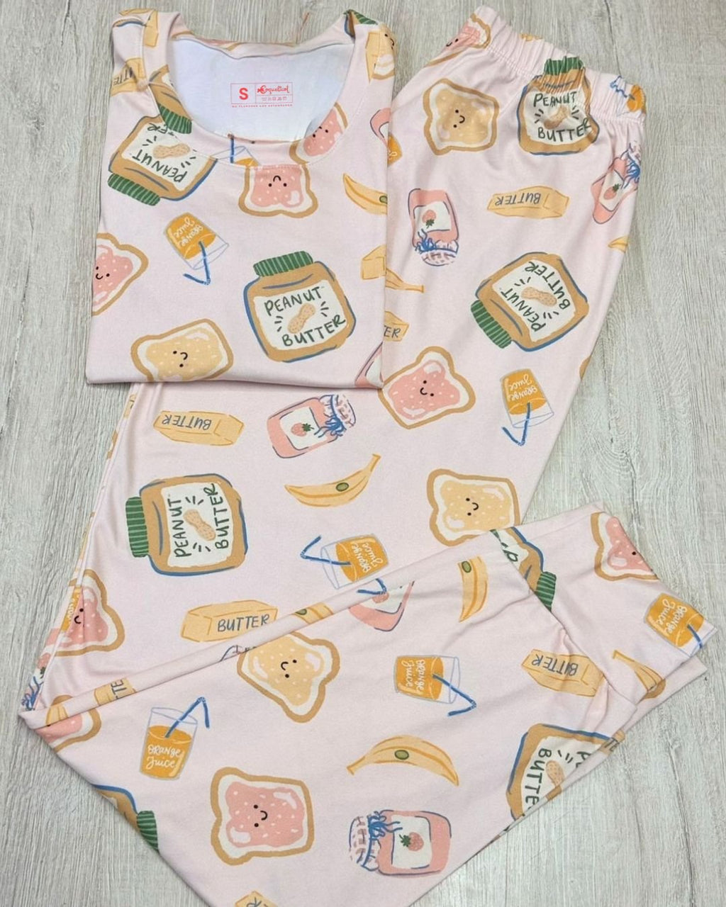 Pijama Sweet Breakfast Dreams - Coquelicot
