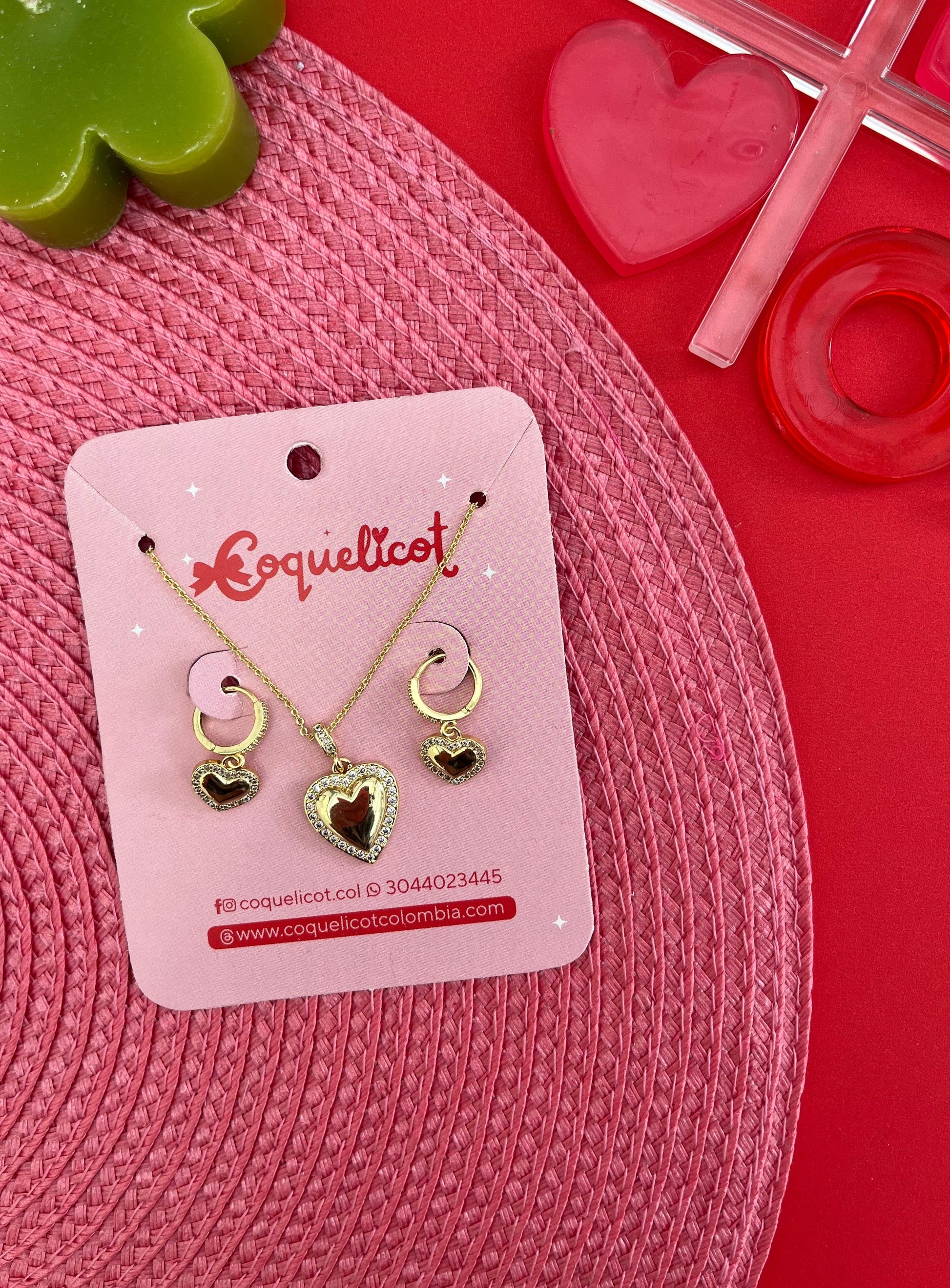 Set Lovely Muse - Coquelicot